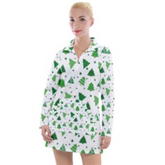 Christmas-trees Women s Long Sleeve Casual Dress by nateshop