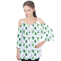 Christmas-trees Flutter Sleeve Tee  View1