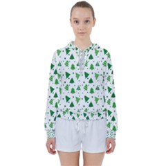 Christmas-trees Women s Tie Up Sweat by nateshop