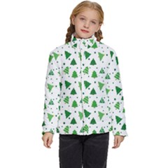 Christmas-trees Kids  Puffer Bubble Jacket Coat by nateshop