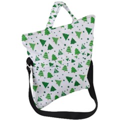 Christmas-trees Fold Over Handle Tote Bag