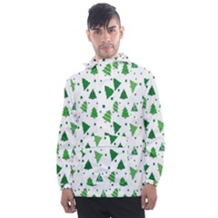 Christmas-trees Men s Front Pocket Pullover Windbreaker by nateshop