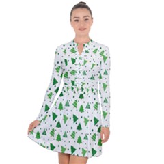 Christmas-trees Long Sleeve Panel Dress