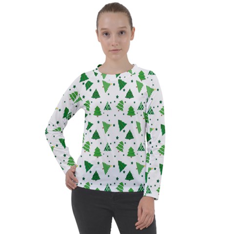 Christmas-trees Women s Long Sleeve Raglan Tee by nateshop