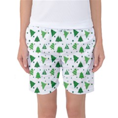 Christmas-trees Women s Basketball Shorts by nateshop