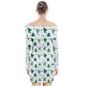 Christmas-trees Long Sleeve Off Shoulder Dress View2