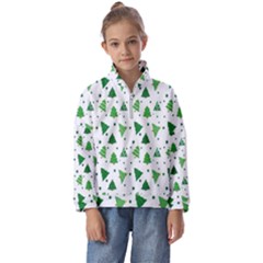 Christmas-trees Kids  Half Zip Hoodie