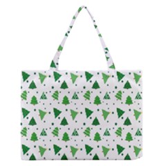 Christmas-trees Zipper Medium Tote Bag by nateshop