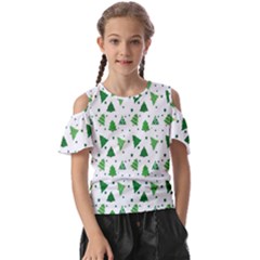 Christmas-trees Kids  Butterfly Cutout Tee by nateshop