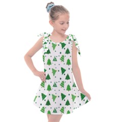 Christmas-trees Kids  Tie Up Tunic Dress by nateshop