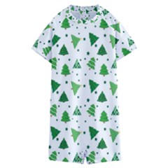 Christmas-trees Kids  Boyleg Half Suit Swimwear