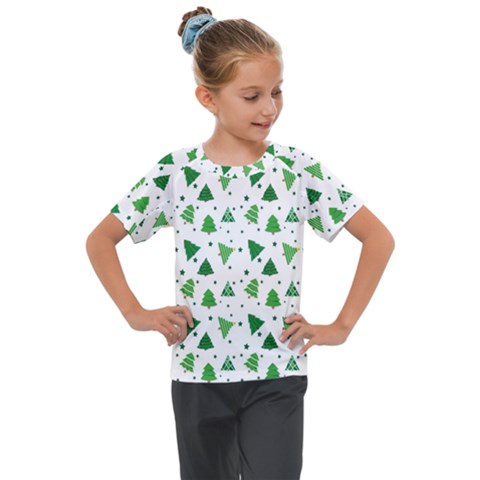 Christmas-trees Kids  Mesh Piece Tee by nateshop