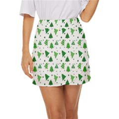 Christmas-trees Mini Front Wrap Skirt by nateshop