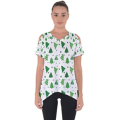 Christmas-trees Cut Out Side Drop Tee by nateshop