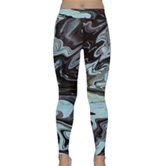 Abstract Painting Black Classic Yoga Leggings by nateshop