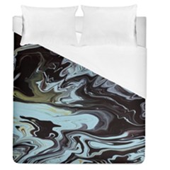 Abstract Painting Black Duvet Cover (queen Size) by nateshop