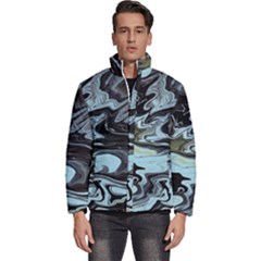 Abstract Painting Black Men s Puffer Bubble Jacket Coat by nateshop