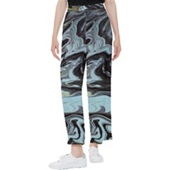 Abstract Painting Black Women s Pants 