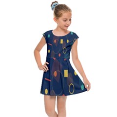 Geometris Kids  Cap Sleeve Dress by nateshop