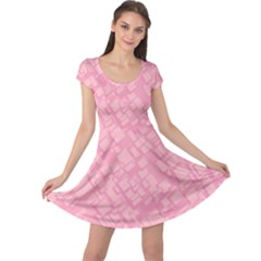 Pink Cap Sleeve Dress by nateshop