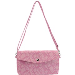 Pink Removable Strap Clutch Bag by nateshop
