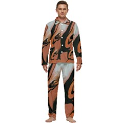 Paint Men s Long Sleeve Velvet Pocket Pajamas Set