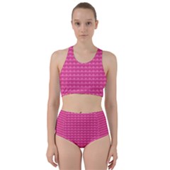 Abstract-pink Love Racer Back Bikini Set by nateshop
