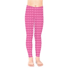 Abstract-pink Love Kids  Leggings by nateshop