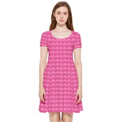 Abstract-pink Love Inside Out Cap Sleeve Dress by nateshop