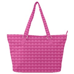 Abstract-pink Love Full Print Shoulder Bag by nateshop