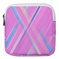 Background Abstrac Pink Mini Square Pouch by nateshop