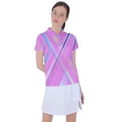 Background Abstrac Pink Women s Polo Tee