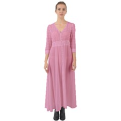 Background Pink Modern Button Up Boho Maxi Dress