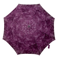 Background Purple Love Hook Handle Umbrellas (large) by nateshop