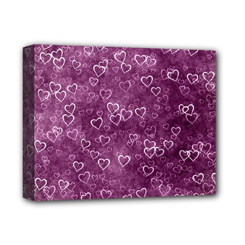 Background Purple Love Deluxe Canvas 14  X 11  (stretched) by nateshop