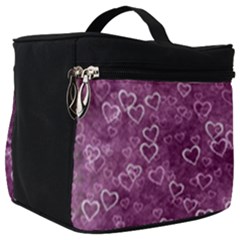 Background Purple Love Make Up Travel Bag (big) by nateshop