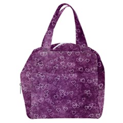 Background Purple Love Boxy Hand Bag by nateshop
