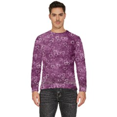 Background Purple Love Men s Fleece Sweatshirt by nateshop