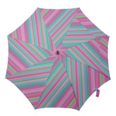 Background-lines Pink Hook Handle Umbrellas (small)