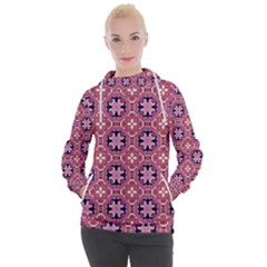 Abstract-background-motif Women s Hooded Pullover by nateshop