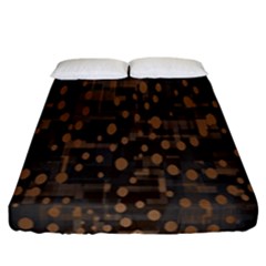 Abstract Dots Fitted Sheet (california King Size)