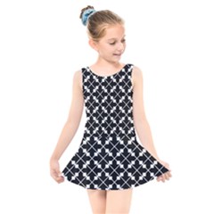 Abstract-black Kids  Skater Dress Swimsuit by nateshop