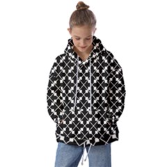 Abstract-black Kids  Oversized Hoodie by nateshop