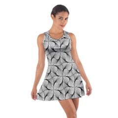 Abstract-gray Cotton Racerback Dress by nateshop