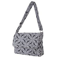 Abstract-gray Full Print Messenger Bag (l)