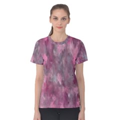 Abstract-pink Women s Cotton Tee