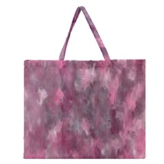 Abstract-pink Zipper Large Tote Bag by nateshop