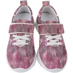 Abstract-pink Kids  Velcro Strap Shoes