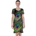 Peacock-feathers-color-plumage Short Sleeve Nightdress View1
