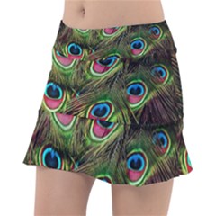 Peacock-feathers-color-plumage Classic Tennis Skirt